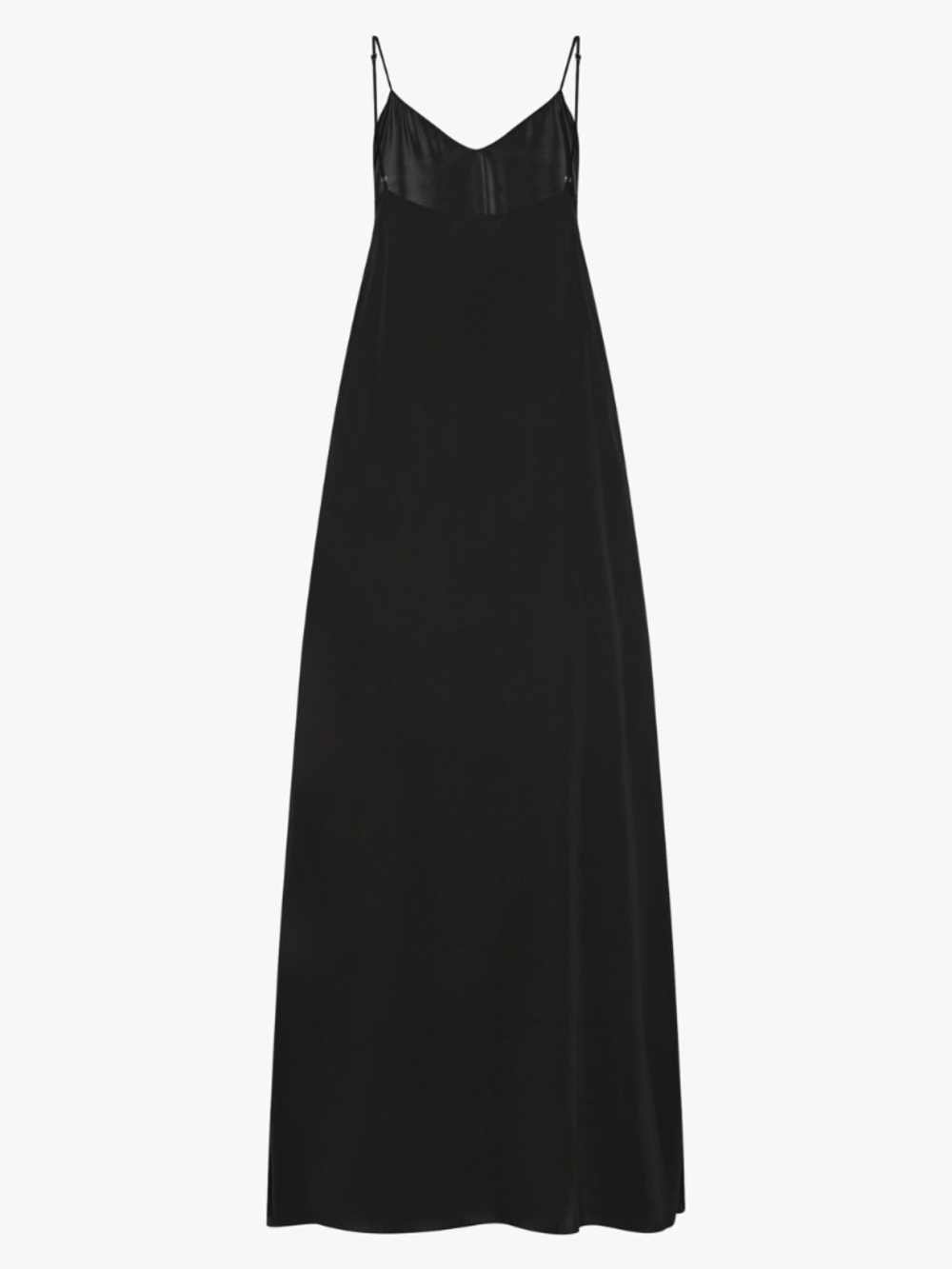 NWT The Row Kole Maxi Dress | Black | XS | Cupro Vegan Silk - Picture 3 of 9